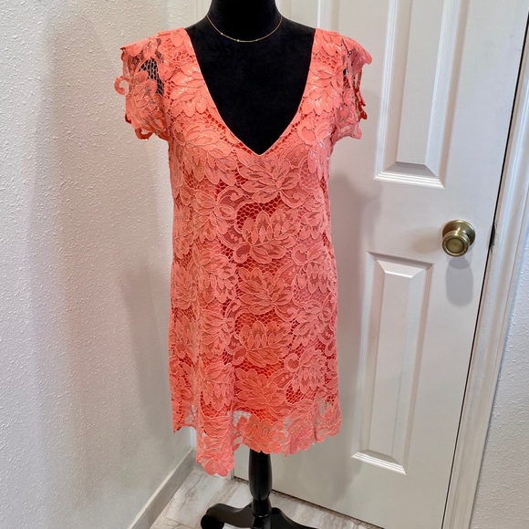 BB DAKOTA women’s Rene scallop lace shirt dress - Picture 5 of 15